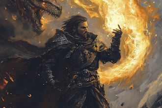 create a dragons and dnd character illustration