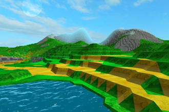 make roblox map creation, low poly environment, terrain, obby game development