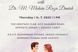 design custom wedding invitation