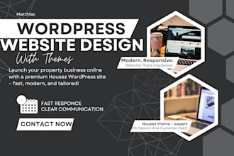 design wordpress website with uncode the7 enfold, porto houzez or bridge themes