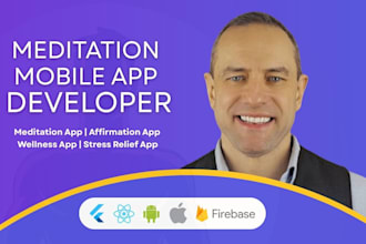 develop and publish meditation app with high performance and security