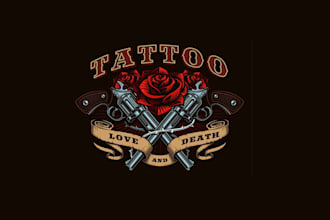 create wonderful and excellent tattoo logo design