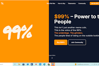 create a meme coin website that grabs attention