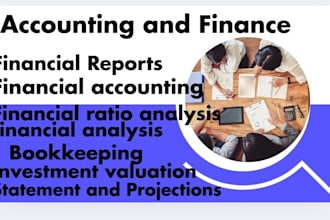 do finance, accounting, financial projections, ratio analysis and bookkeeping