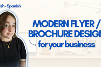 design promotional flyers or brochures for your business