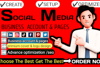 make your social media accounts and set them up properly