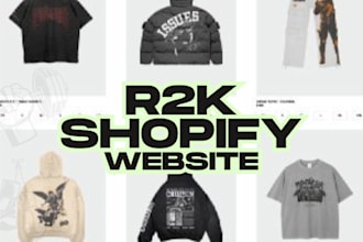 clothing website y2k fashion website streetwear website clothing brand website