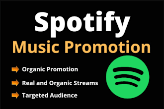 organic spotify music promotion, to boost your music playlist and grow listener