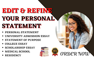 refine personal statement, sop, college, law school, mba, phd, eras residency