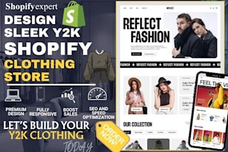 build shopify y2k website streetwear fashion shopify store y2k clothing website