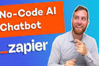 build no code chatbot website ai hugging face google ai studio zapier for retail