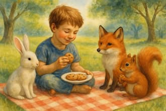illustrate watercolor 3d children story book children book illustration