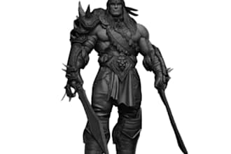 sculpt detailed 3d models, toys, and characters optimized for for 3d print