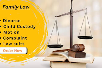 draft divorce papers, contracts, legal agreements