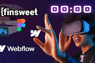 develop webflow website figma to webflow, interactions