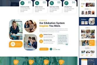 build lms educational website online course website education elearning website