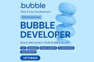 do bubbleio app mvp saas marketplace bubble developer bubble app developer
