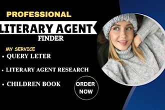 find active literary agent for your children book fiction, non fiction, novel