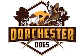 design outstanding hunter dog logo with fast delivery
