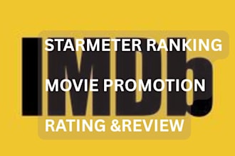 do imdb page promotion starmeter profile increase starmeter rank movie rating