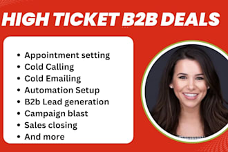 close your high ticket b2b deals, tech, cold calling sales pipeline expert
