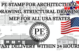 draw architectural drawing, floor plan, safety plan and pe stamp for ca tx az