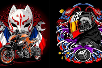 create motorcycle or ed roth rat fink kustom kulture artwork