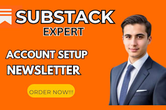 create substack promotion account setup email templates news letter publication