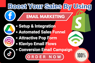 klaviyo email marketing campaign shopify sales marketing email template design