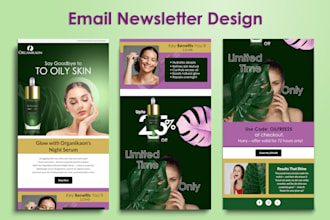 design professional mailchimp email newsletter that gets results