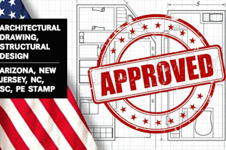 do usa licensed architect stamp, land surveying report plans stamp for approval