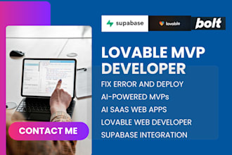 fix or deploy a lovable website, build lovable, bubble, supabase, bolt ai app