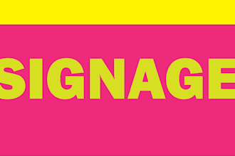 design attractive roll ups, signage, yard sign, billboards, banners, t shirts