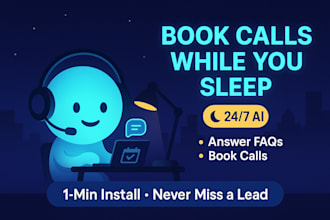 embed an ai chatbot that answers faqs and books appointments on your website