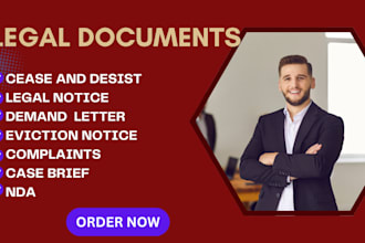 draft and reply to your demand letter, legal notice and cease and desist
