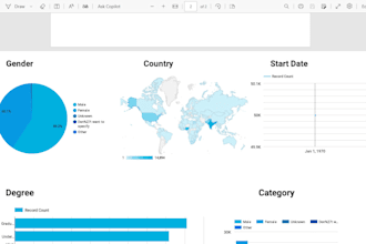 create interactive dashboards and data visualizations
