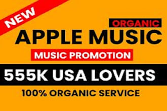 do organic USA apple music promotion, apple music playlist curactor, apple music