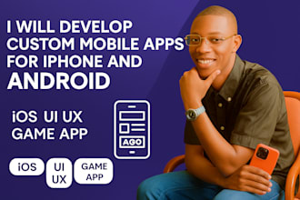 develop custom mobile apps for iphone and android ios UI UX