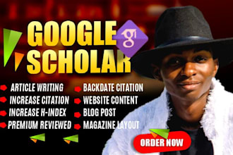 do google scholar writing and publishing on indexed journal to increase citation