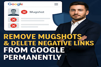 remove mugshots and delete negative links from google search permanently
