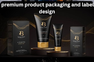 make an astonishing cosmetic packaging and label design