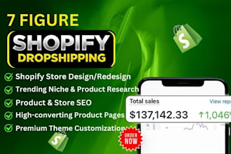 do 7 figure shopify dropshipping store clothing shopify website