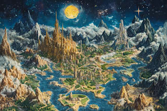 create a beautiful fantasy map in  for you