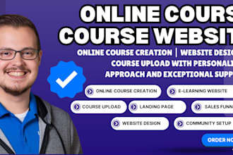 setup skool course community course website like thinkific course website design