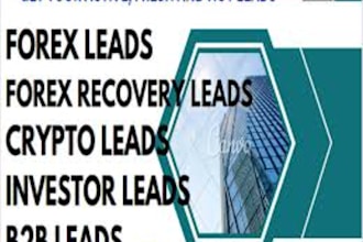 provide hot crypto forex leads, live forex lead, forexcrypto leads