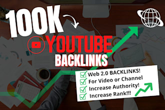 do your video ranking in youtube with premium high quality backlinks