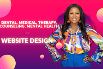 design medical website, mental health counselling, coaching and therapy website