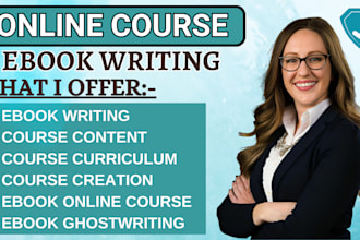 do ebook online course online course ebook ghostwriting online course creation