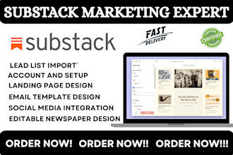 setup substack account substack promotion, editable substack newsletter template