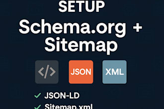 deliver a valid schema json ld and XML sitemap for your website